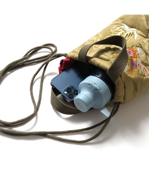 HOUSTON ヒューストン JAPAN ALASKA EMB QUILTING EFECT BAG 虎 龍 白熊 刺繍 キルティング エフェクトバッグ（ショルダーバッグ）｜HOUSTON（ヒューストン）