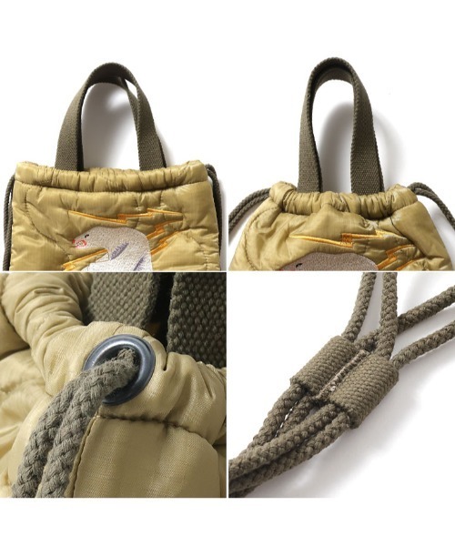 HOUSTON ヒューストン JAPAN ALASKA EMB QUILTING EFECT BAG 虎