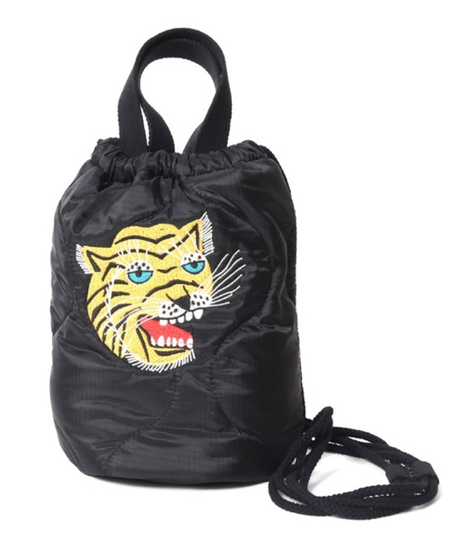 HOUSTON ヒューストン JAPAN ALASKA EMB QUILTING EFECT BAG 虎 龍 白熊 刺繍 キルティング エフェクトバッグ（ショルダーバッグ）｜HOUSTON（ヒューストン）