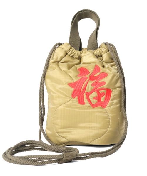 HOUSTON ヒューストン JAPAN ALASKA EMB QUILTING EFECT BAG 虎 龍 白熊 刺繍 キルティング エフェクトバッグ（ショルダーバッグ）｜HOUSTON（ヒューストン）