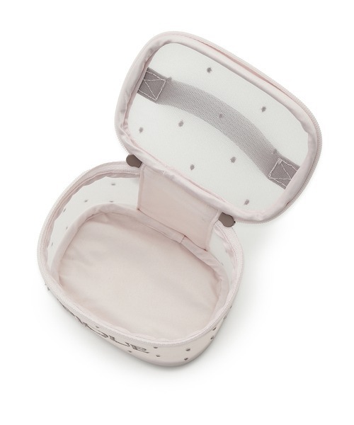 gelato pique(ジェラートピケ)の「ドット刺繍チュールバニティポーチ(ポーチ・レディース・ピンク/オフホワイト・FREE)」の11枚目の写真