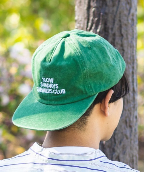 CRAFT STANDARD BOUTIQUE（クラフトスタンダードブティック）の「刺繍ロゴピグメントキャップ（ハット・レディース・ネイビー/ブラック/グリーン/ホワイト・FREE）」の3枚目の写真