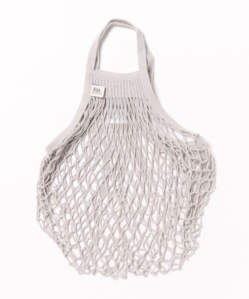 Filt（フィルト）の「【filt/フィルト】ネットバッグ　エコバッグ（エコバッグ/サブバッグ・レディース・ライトグレー/ブラック/ベージュ/ネイビー/カーキ/ダークグレー/シルバー・FREE）」の22枚目の写真