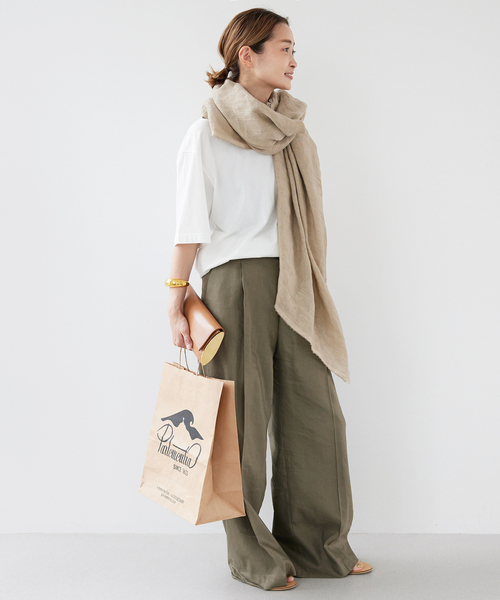 ドゥーズィエムクラス *DESTIN/デスティンリネン ストール新品 Deuxieme Classe（ドゥーズィエムクラス）の「*【DESTIN