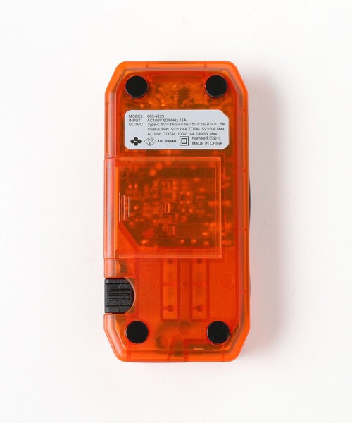 bpr BEAMS（ビーピーアール ビームス ）の「AC＆USB タップ スケルトン（スマホグッズ・メンズ・オレンジ・ONE SIZE）」の17枚目の写真