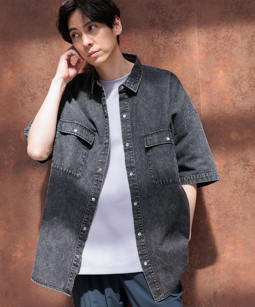 LAKOLE（ラコレ）の「BIGデニムシャツ / 111263（シャツ/ブラウス