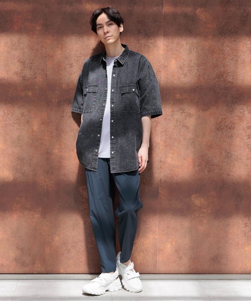 LAKOLE（ラコレ）の「BIGデニムシャツ / 111263（シャツ/ブラウス・メンズ・ブラック/ブルー・MEDIUM/LARGE）」の22枚目の写真