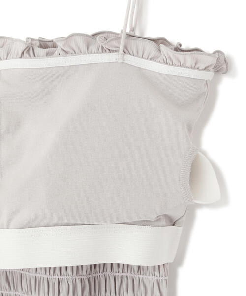 FREE'S MART（フリーズマート）の「◆[カップ取り外し可]カップ付シャーリングベアキャミソール（キャミソール・レディース・ホワイト/グレー/ブラック・FREE）」の21枚目の写真