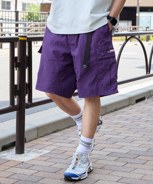PEN FIELD(ペンフィールド)の「PENFIELD/ペンフィールド 別注 ナイロンウェービングベルト カーゴクライミングショートパンツ(水着・メンズ・ベージュ/ネイビー/オリーブ/ブラック/チャコール/ライトグレー/パープル・S/L/M)」の7枚目の写真