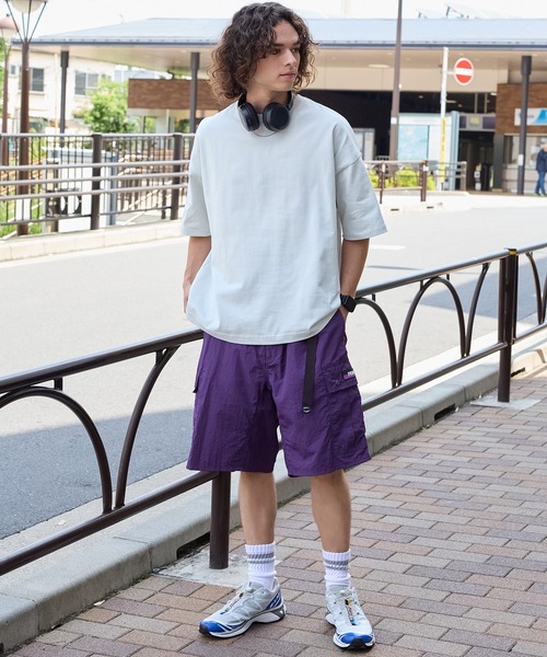 PEN FIELD(ペンフィールド)の「PENFIELD/ペンフィールド 別注 ナイロンウェービングベルト カーゴクライミングショートパンツ(水着・メンズ・ベージュ/ネイビー/オリーブ/ブラック/チャコール/ライトグレー/パープル・S/L/M)」の20枚目の写真