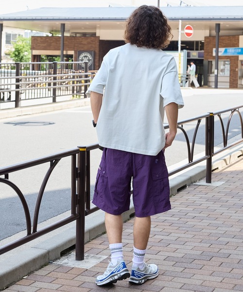 PEN FIELD(ペンフィールド)の「PENFIELD/ペンフィールド 別注 ナイロンウェービングベルト カーゴクライミングショートパンツ(水着・メンズ・ベージュ/ネイビー/オリーブ/ブラック/チャコール/ライトグレー/パープル・S/L/M)」の21枚目の写真