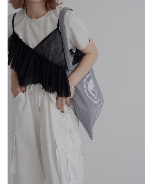 JUMELLE(ジュメロ)の「asymu frill buister(チューブトップ・レディース・ブラック/アイボリー・MEDIUM)」の18枚目の写真