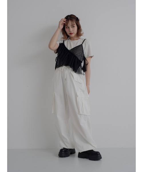 【新品タグ付】jumelle ジュメロ　フリルジップアップスウェット　グレー asymu frill buister（チューブトップ）｜jumelle（ジュメロ）の