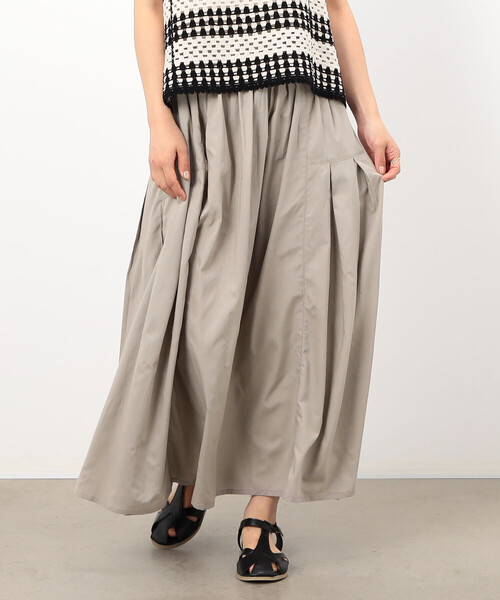 ONIGIRI（オニギリ）の「ギャザースカート（スカート・レディース・チャコール/オレンジ/ターコイズブルー/ベージュ・FREE）」の11枚目の写真