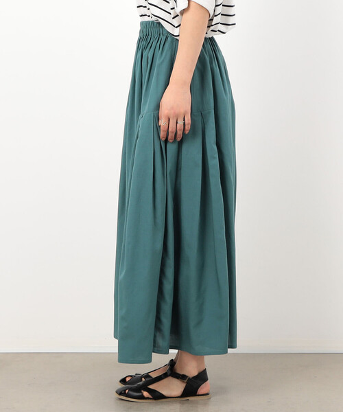 ONIGIRI（オニギリ）の「ギャザースカート（スカート・レディース・チャコール/オレンジ/ターコイズブルー/ベージュ・FREE）」の16枚目の写真