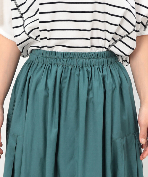 ONIGIRI（オニギリ）の「ギャザースカート（スカート・レディース・チャコール/オレンジ/ターコイズブルー/ベージュ・FREE）」の18枚目の写真