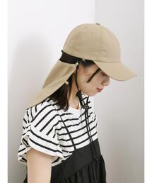 Samansa Mos2 blue | 【冷感】ネックカバー付キャップ(ハット)