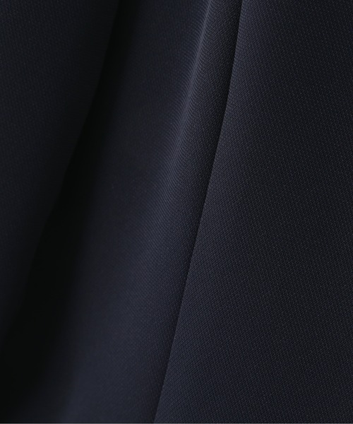 NATURAL BEAUTY BASIC（ナチュラルビューティーベーシック）の「◇ドビーツイル SETUP ノーカラージャケット（ノーカラージャケット・レディース・チャコールグレー/グレー/ネイビー・MEDIUM/SMALL/LARGE）」の8枚目の写真