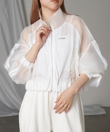 メッシュ切り替えブルゾン