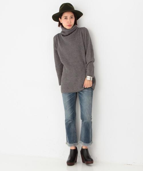 Another Edition（アナザーエディション）の「タートルチュニック/AEBC タートルTUNIC◆（ニット/セーター・レディース・ブラック/グレー/オレンジ・フリー）」の13枚目の写真