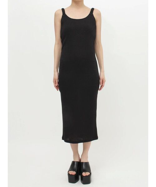 GYDA（ジェイダ）の「TWISTショルダーストラップソフトタッチロングワンピース（ワンピース・レディース・オフホワイト/ブラック・FREE）」の17枚目の写真