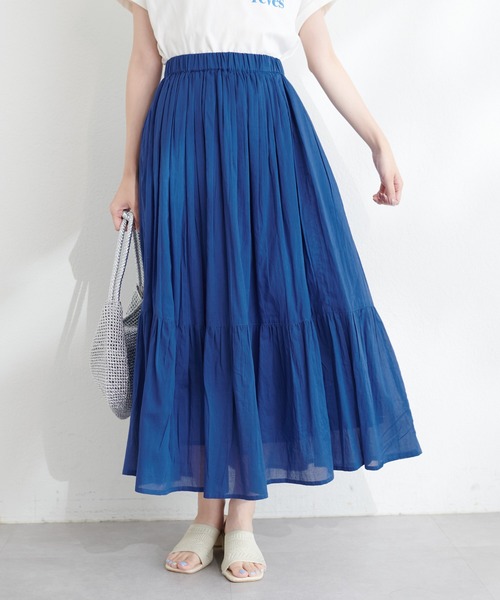 natural couture（ナチュラルクチュール）の「インド綿ボイル裾切替