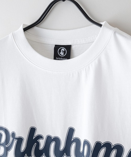 brknhome(ブロークンホーム)の「【brknhome/ブロークンホーム】袖ライン ベースボールロゴ Tシャツ(Tシャツ/カットソー・メンズ・ブラック/ホワイト/パープル・MEDIUM/LARGE)」の19枚目の写真