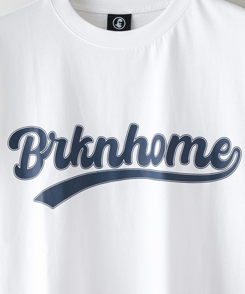 brknhome(ブロークンホーム)の「【brknhome/ブロークンホーム】袖ライン ベースボールロゴ Tシャツ(Tシャツ/カットソー・メンズ・ブラック/ホワイト/パープル・MEDIUM/LARGE)」の20枚目の写真