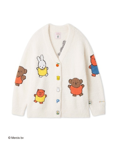 gelato pique（ジェラートピケ）の「【Dick Bruna】【UNISEX】ベビモコ総柄ジャガードカーディガン（ルームウェア/パジャマ・レディース・クリーム・S-M/M-L）」の12枚目の写真