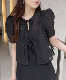 CORNERS | ワッシャーシアーリボンブラウス(シャツ/ブラウス)