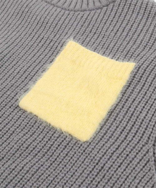miette(ミエット)の「シャギーポケットオーバーサイズニット(ニット/セーター・レディース・ブラック/アイボリー/グレー/ベージュ・FREE)」の12枚目の写真
