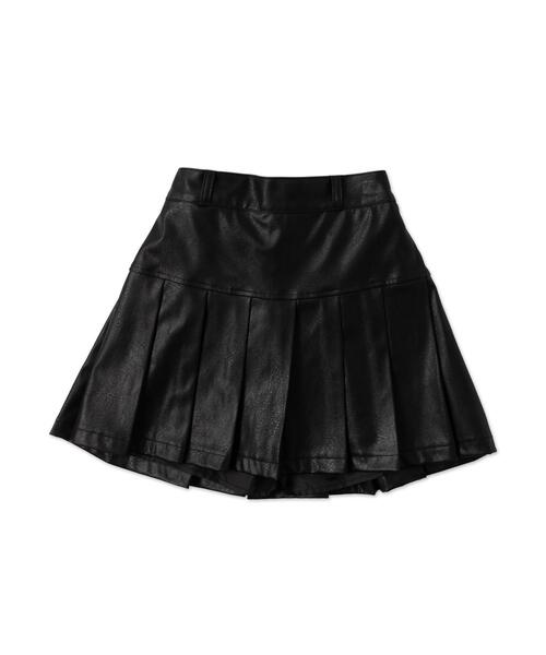 WEGO（ウィゴー）の「WEGO/ヴィンテージライクフェイクレザープリーツスカパン（スカート・レディース・グレー/ブラック/ダークブラウン・X-SMALL/MEDIUM/SMALL）」の5枚目の写真