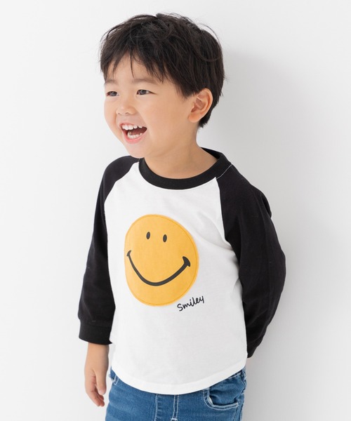 chil2（チルツー）の「スマイリーフェイス 長袖Tシャツ（Tシャツ/カットソー・キッズ・C/D/E/F/A/B・80ｃｍ/90cm/100cm/110cm/120cm/130cm/140cm）」の5枚目の写真