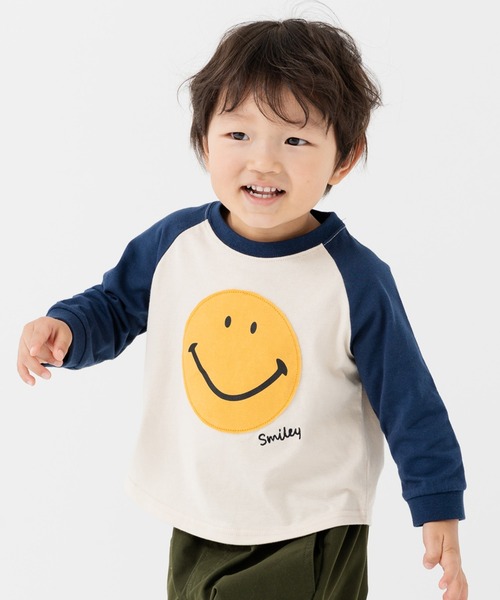chil2（チルツー）の「スマイリーフェイス 長袖Tシャツ（Tシャツ/カットソー・キッズ・C/D/E/F/A/B・80ｃｍ/90cm/100cm/110cm/120cm/130cm/140cm）」の6枚目の写真