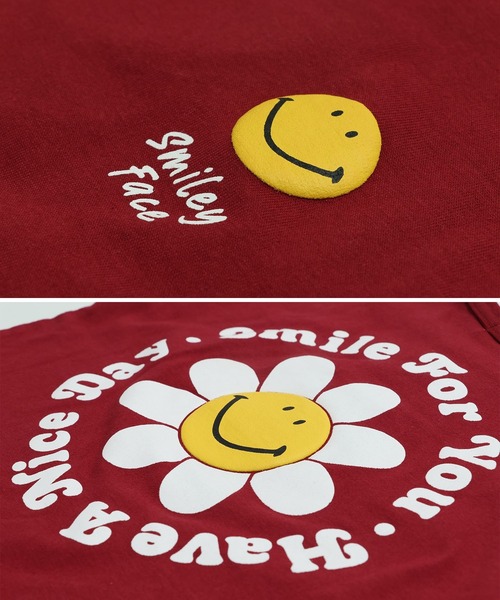 chil2（チルツー）の「スマイリーフェイス 長袖Tシャツ（Tシャツ/カットソー・キッズ・C/D/E/F/A/B・80ｃｍ/90cm/100cm/110cm/120cm/130cm/140cm）」の18枚目の写真
