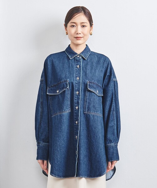 SACRA（サクラ）の「＜SACRA＞デニム ビッグシャツ（シャツ