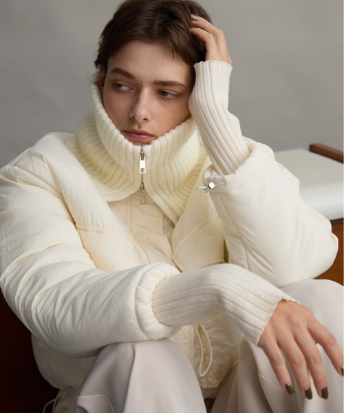 アンパスィ】秋冬2022年キルティング中綿スカート×ミトン×ネック