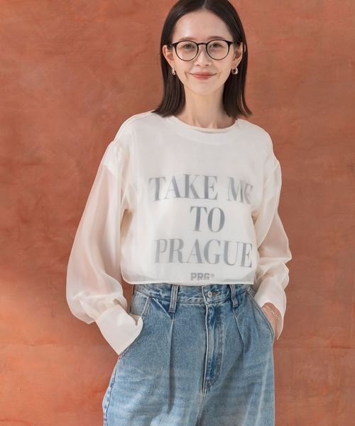 URBAN RESEARCH ROSSO WOMEN(アーバンリサーチ ロッソ)の「シアーショートブラウス(シャツ/ブラウス・レディース・ピンク/アイボリー/ミント・FREE)」の4枚目の写真