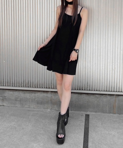 ENVYM（アンビー）の「ヘムメローキャミワンピ（ワンピース・レディース・グレー/ブラック/ブラウン・FREE）」の14枚目の写真