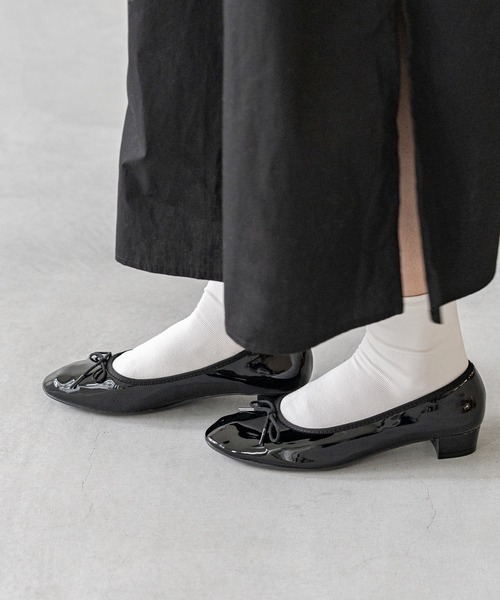 welleg（ウェレッグ）の「ふわカル ラウンドトゥ ローヒール バレエシューズ（バレエシューズ・レディース・ブラック系その他/ブラック/グレイッシュベージュ/レッド・21.5cm/22.0cm/22.5cm/23.0cm/23.5cm/24.0cm/24.5cm/25.0cm/25.5cm/26.0cm）」の18枚目の写真