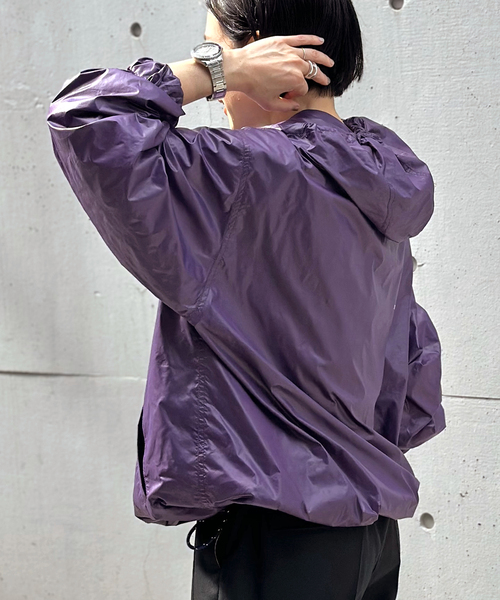 AP STUDIO（エーピーストゥディオ）の「【PLAYBACK/プレイバッグ】ウィンドブレーカーフーディ（マウンテンパーカー・レディース・パープル・FREE）」の9枚目の写真