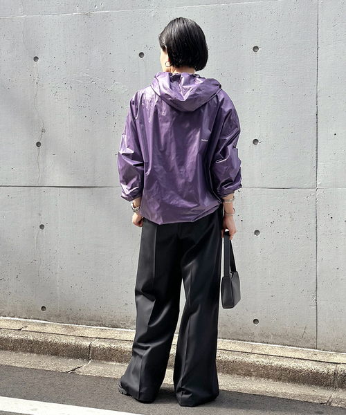 AP STUDIO（エーピーストゥディオ）の「【PLAYBACK/プレイバッグ】ウィンドブレーカーフーディ（マウンテンパーカー・レディース・パープル・FREE）」の6枚目の写真