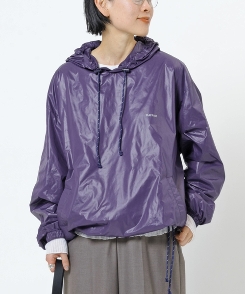 AP STUDIO（エーピーストゥディオ）の「【PLAYBACK/プレイバッグ】ウィンドブレーカーフーディ（マウンテンパーカー・レディース・パープル・FREE）」の5枚目の写真