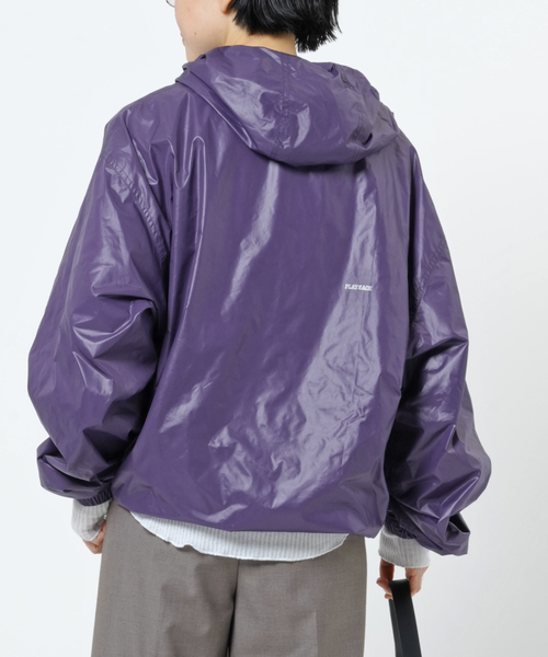 AP STUDIO（エーピーストゥディオ）の「【PLAYBACK/プレイバッグ】ウィンドブレーカーフーディ（マウンテンパーカー・レディース・パープル・FREE）」の3枚目の写真