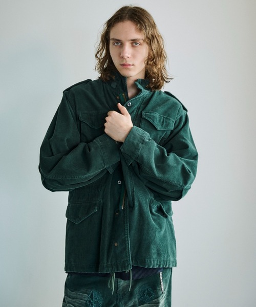 Pilgrim ダークグリーン コーデュロイジップアップジャケット　1950s Pilgrim ダークグリーン コーデュロイジップアップジャケット 1950s