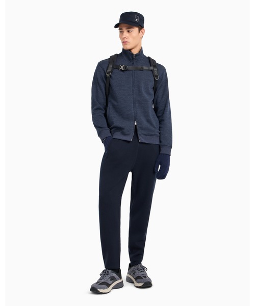 EMPORIO ARMANI（エンポリオアルマーニ）の「【エンポリオ アルマーニ】トラベルエッセンシャル フルジップカーディガン バージンウール混紡ジャージー（カーディガン/ボレロ・メンズ・グレイッシュブルー/チャコールグレー・SMALL/MEDIUM/LARGE/X-LARGE/X-SMALL）」の5枚目の写真