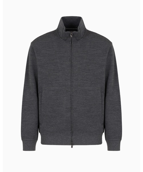 EMPORIO ARMANI（エンポリオアルマーニ）の「【エンポリオ アルマーニ】トラベルエッセンシャル フルジップカーディガン バージンウール混紡ジャージー（カーディガン/ボレロ・メンズ・グレイッシュブルー/チャコールグレー・SMALL/MEDIUM/LARGE/X-LARGE/X-SMALL）」の3枚目の写真