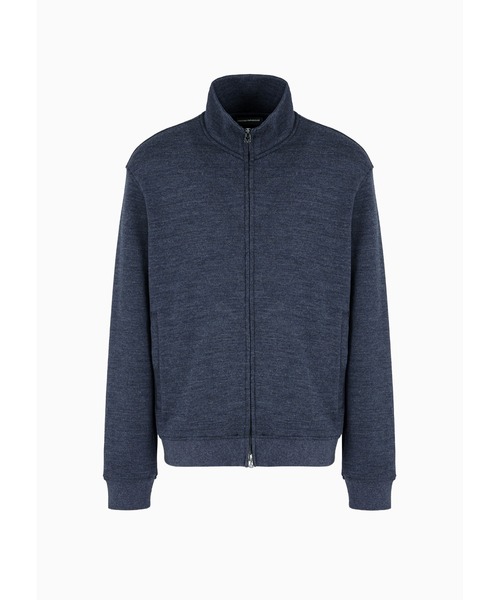 EMPORIO ARMANI（エンポリオアルマーニ）の「【エンポリオ アルマーニ】トラベルエッセンシャル フルジップカーディガン バージンウール混紡ジャージー（カーディガン/ボレロ・メンズ・グレイッシュブルー/チャコールグレー・SMALL/MEDIUM/LARGE/X-LARGE/X-SMALL）」の7枚目の写真