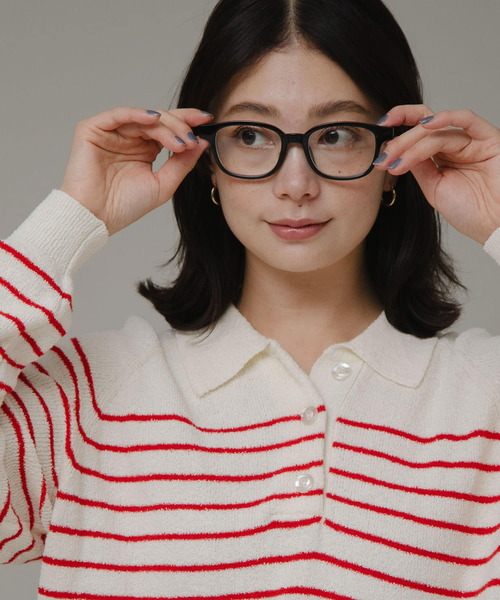 URBAN RESEARCH Sonny Label（アーバンリサーチサニーレーベル）の「クリアレンズダテメガネ（メガネ・レディース・ブラック・ONE）」の2枚目の写真