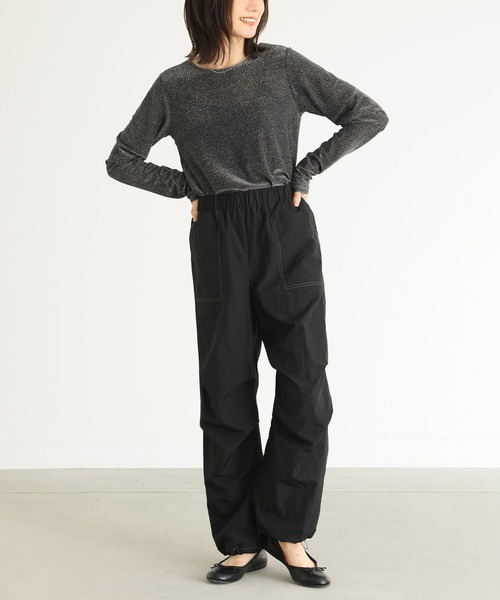 n'OrLABEL(ノアールレーベル)の「『ナイロンパラシュートパンツ』(カーゴパンツ・レディース・オレンジ/グレー/ブラック・2/1)」の18枚目の写真